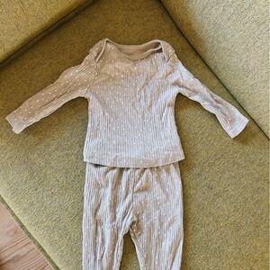Neutral baby PJ set